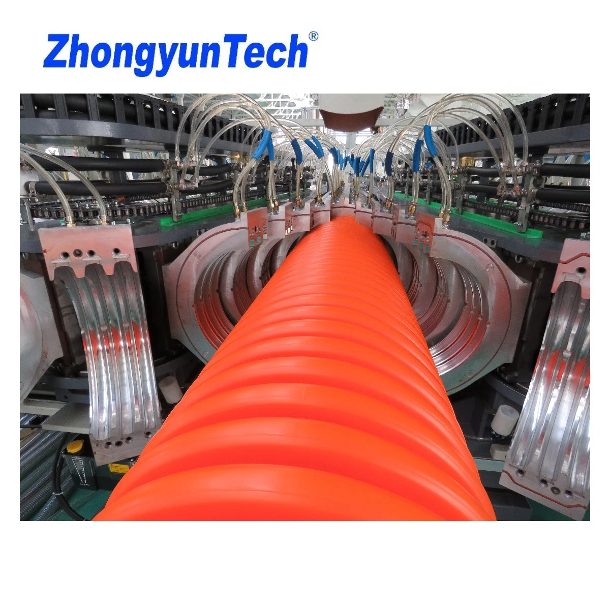 ZhongyunTech ZC-600H PVC Plastics Corrugated Pipe Making Machine