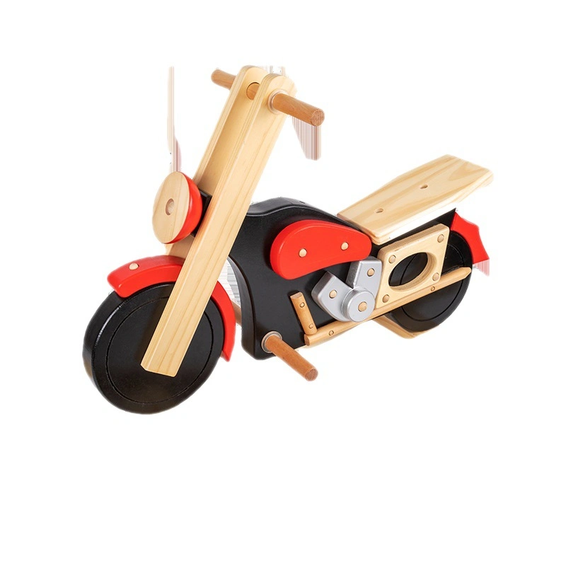 Children's Wooden Rocking Horse Motorcycle Balance Toy