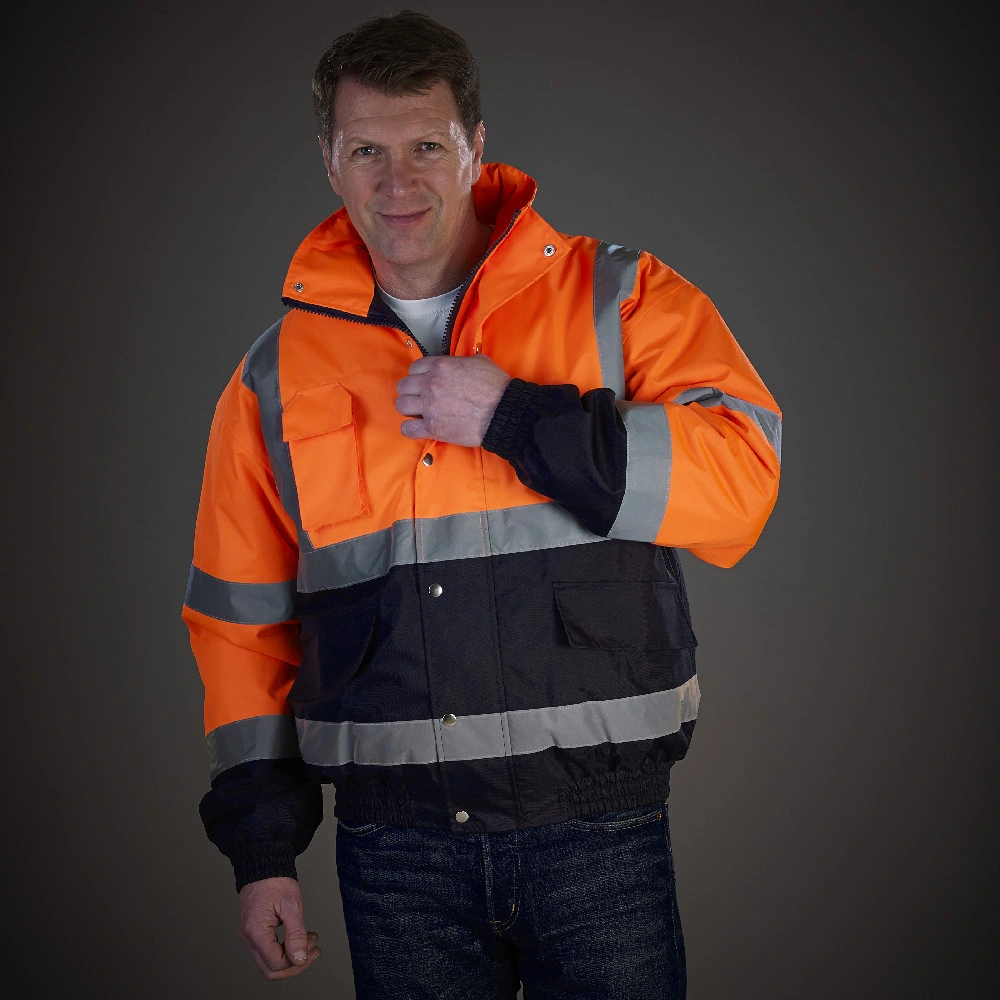 Reflector Waterproof Heavy Reflective Winter Windproof Workwear Safety Big Size Jacket