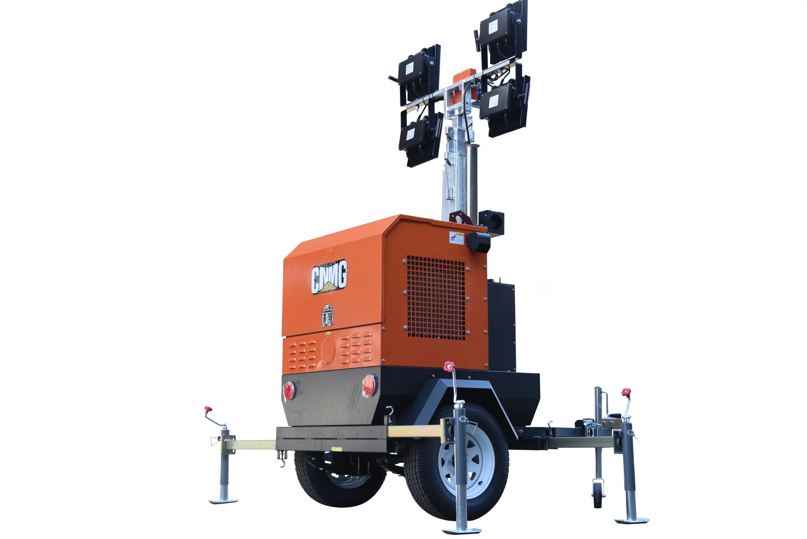 Mobile Light Tower with 4*400W Metal Halide Lamp and Silent Diesel Generator