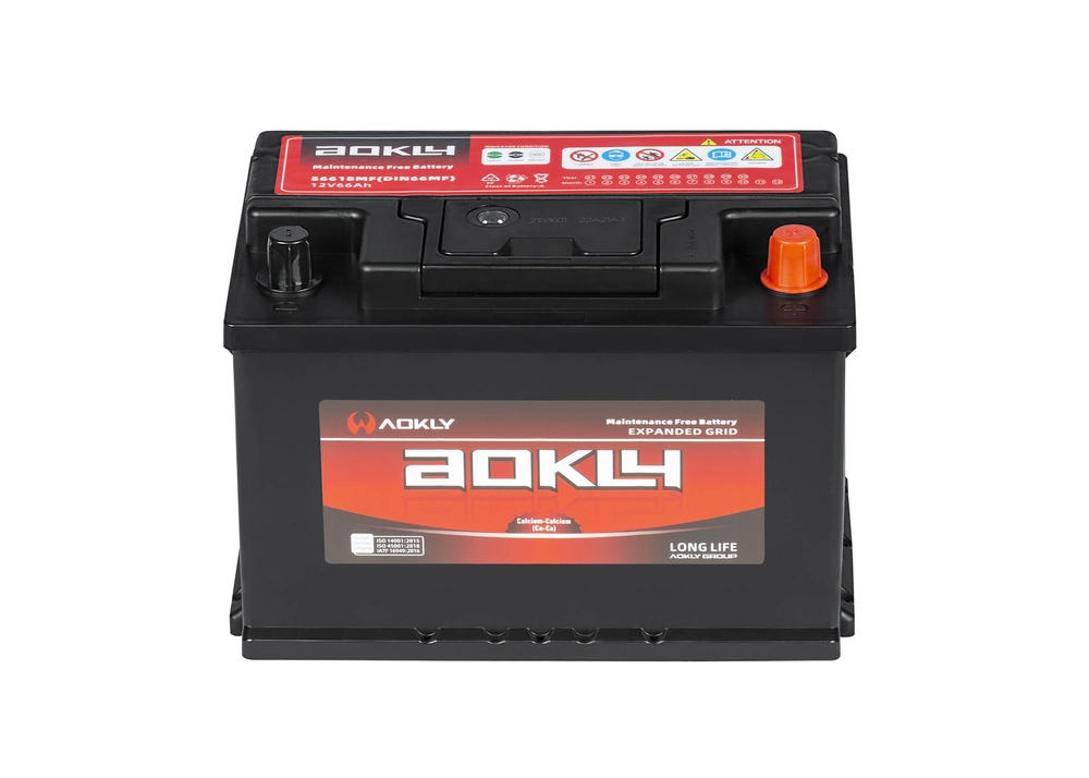 Aokly Mf Battery Power Battery Best Car Battery 56618mf (DIN66MF) Maintenance-Free Battery Truck Battery Supplier of Battery Lead Acid Car Automotive Bat