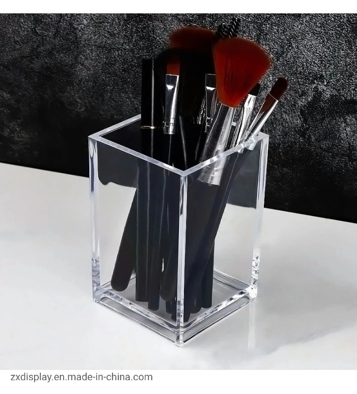 Mujeres Maquillaje Brush Holder y Eye Shadow Pen almacenamiento Box