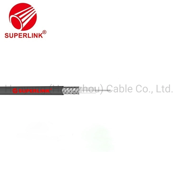 Aislamiento sólido cable coaxial RG58 Cable de la pérdida de baja atenuación para la vigilancia de la ingeniería