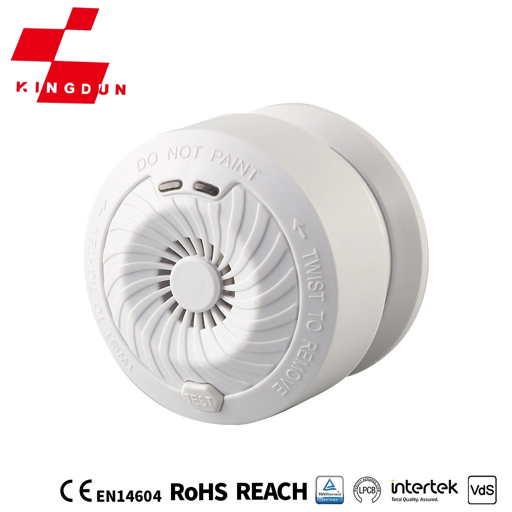 Fire System Detector Photoelectric Kingdun Lm-109d Mini Smoke Alarm