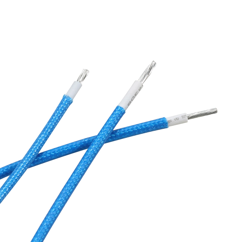 Hot Sale UL3068 16-30AWG Silicone Rubber Fiberglass Braiding Cable and Wire High Temperature Insulation Materials