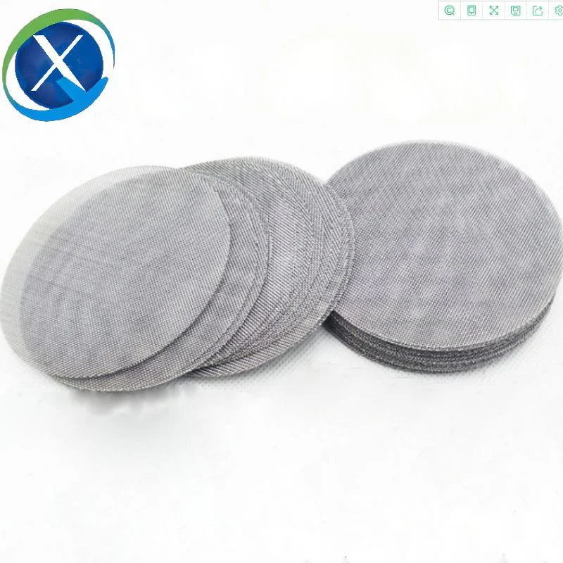 304/316L Stainless Steel Wire Mesh Round Disc for Filter