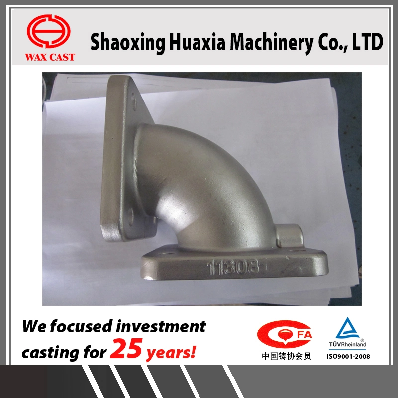 OEM Lost Wax Casting Investment Casting Valve Elbow 90degree Flanges