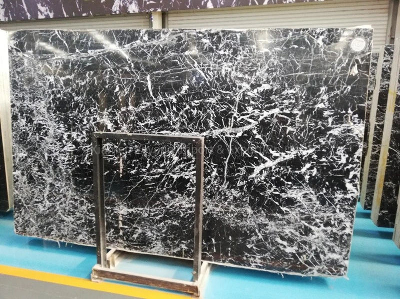 Black Marble Stone for Bathroom Flooring/Tiles/Floor Wall Tile/Countertop/Workbench/Vanity/Coffee/Restaurant Table Top