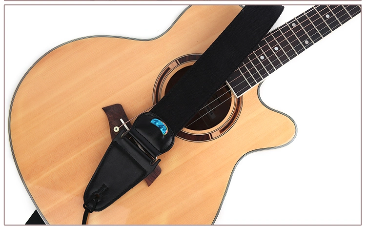 Durable Leather Head Acoustic Guitar Strap for Stringed Instruments