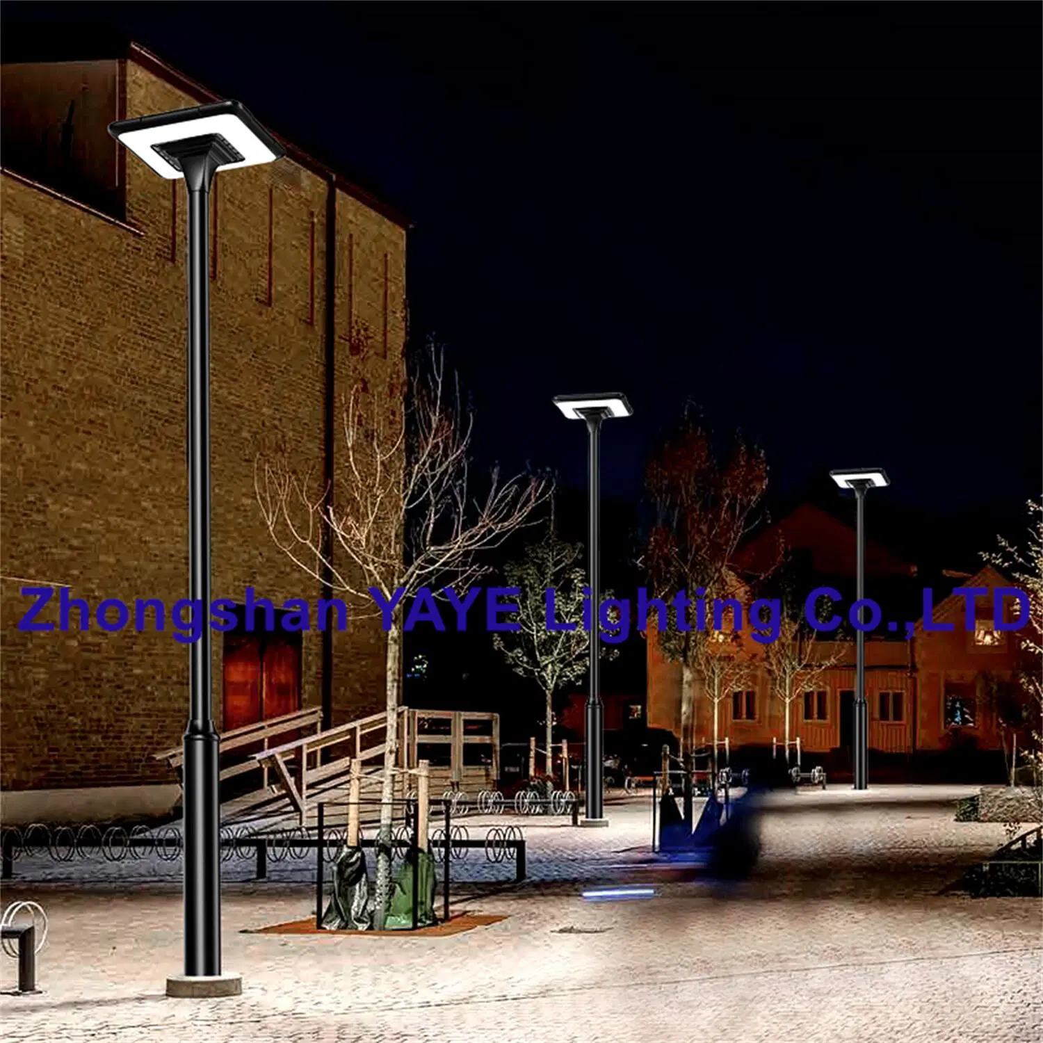 Yaye Fábrica Solar marcação fabricante 200W Outdoor LED de alumínio Rua Jardim Park Pathway Lítio decorativas luz da bateria 23 Anos de produção experiência de exportação