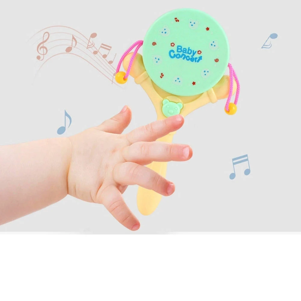 High quality/High cost performance  Infant Cute Cartoon Shaking Bell Cheap Plastic Baby Rattle and Teether Set for Infant Grab Sensory Early Development Learning Educational Toys