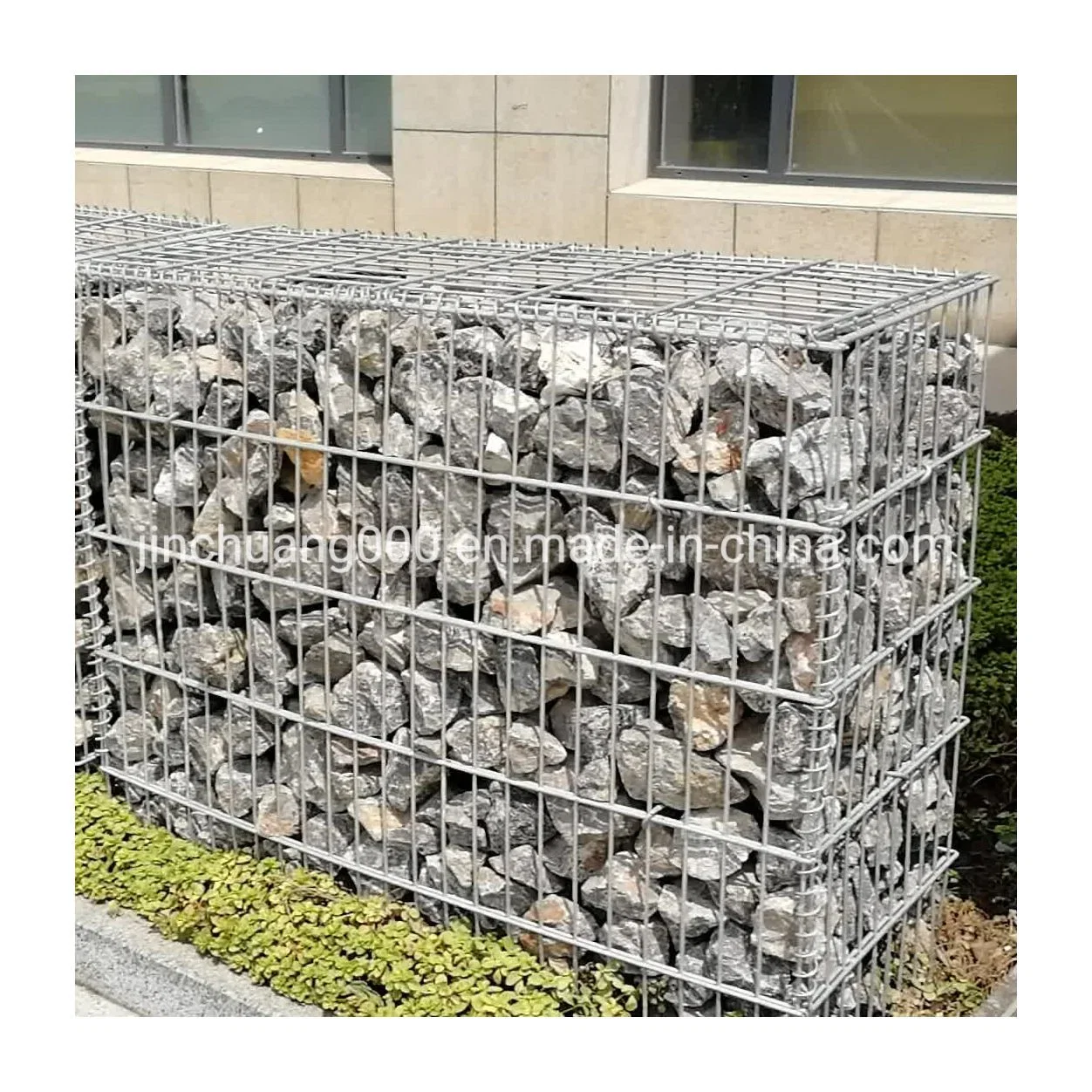 Fábrica china gaviones galvanizados soldado Gabion Box canastas de piedra de la malla de alambre