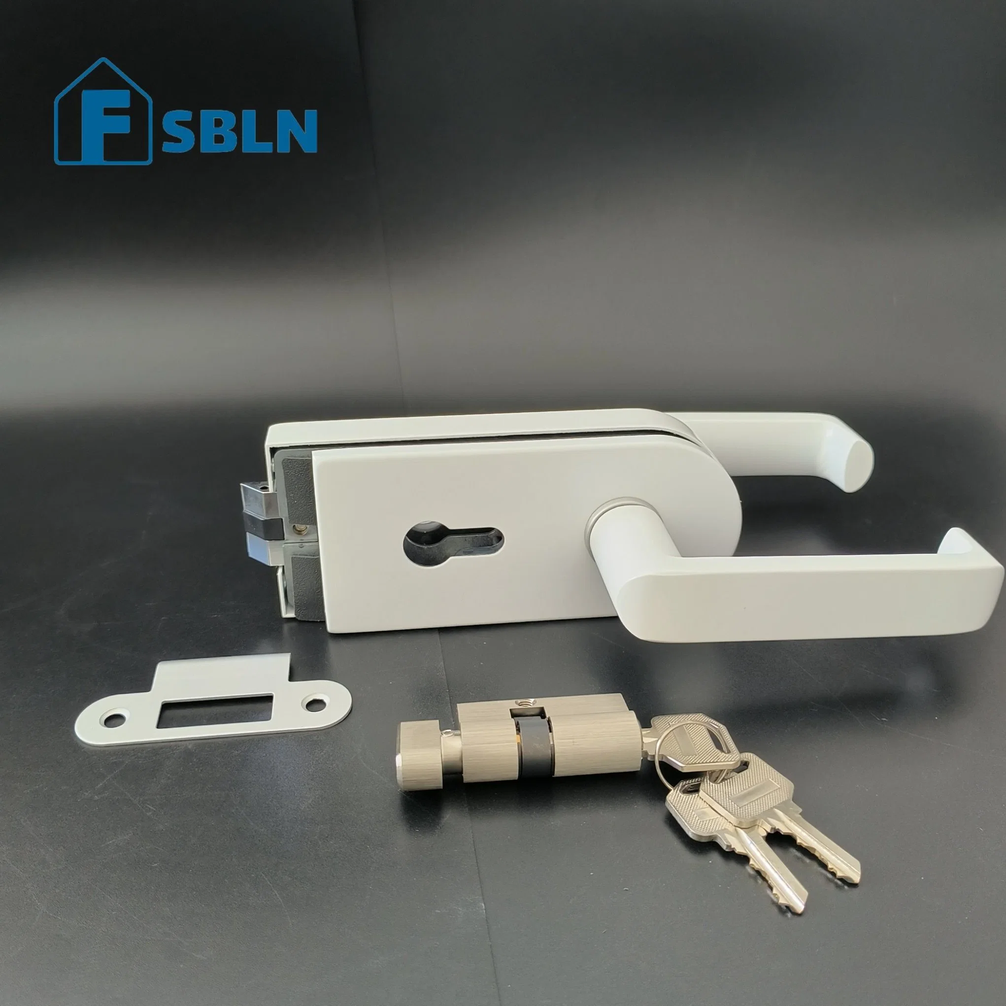 Hot Selling Zinc Alloy Glass Door Lock Aluminum Lock Door Handle Lock Hardware