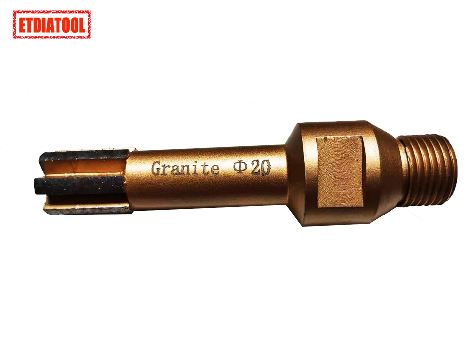 1/2 Gas Thread D16 Diamond Drill Bits for Granite, Sandstone