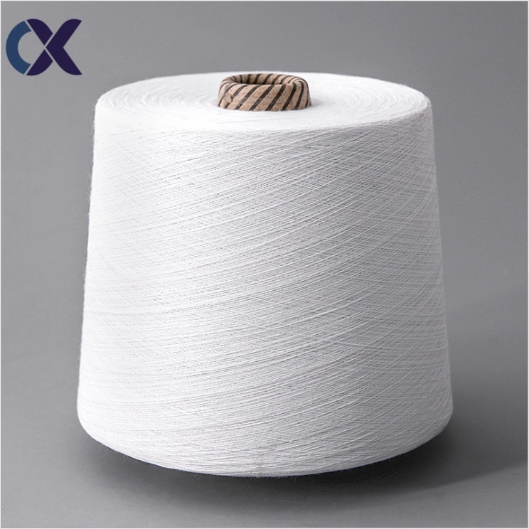 30s AA Grade Raw White 100% Polyester Spun Yarn