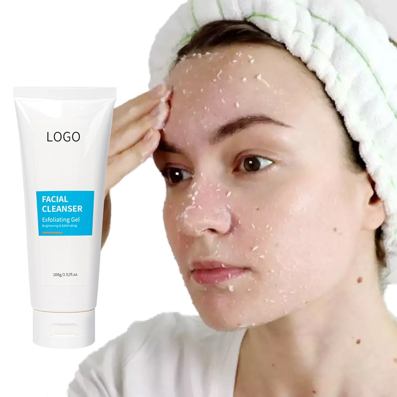 OEM ODM ducha blanquea la piel la exfoliación y limpieza de rostro Gel exfoliante corporal