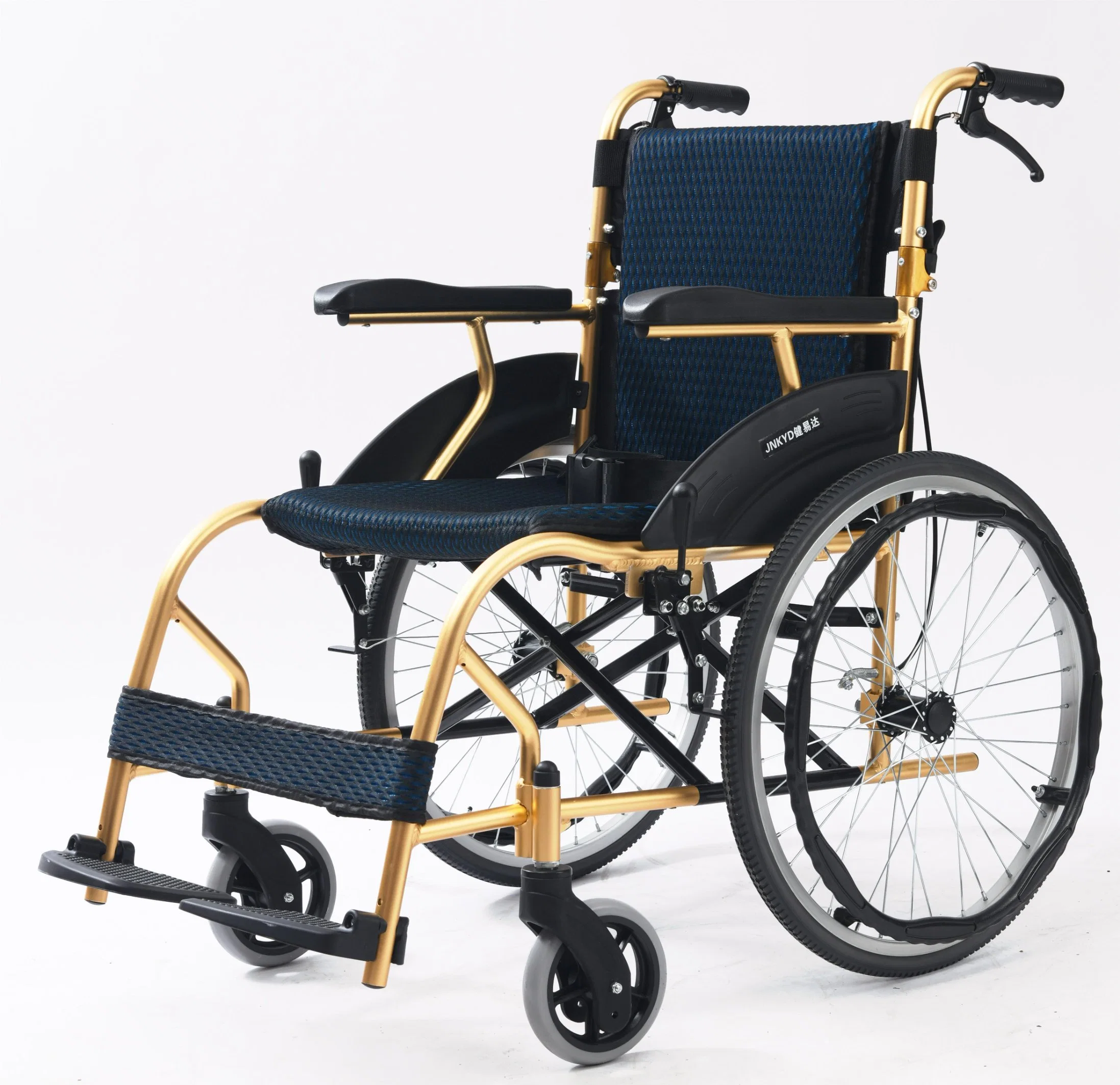 Customized Lightweight Hospital Aluminum Wheel Chair Wheelchair Manual Whhelchair with CE Factory Price