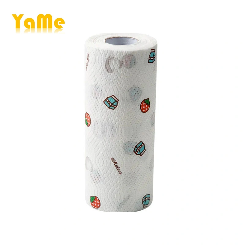 2023 Hot Sale Workshop Restaurant Bathroom Kitchen Toilet Tissue Paper Printed Kitchen Towel Paper