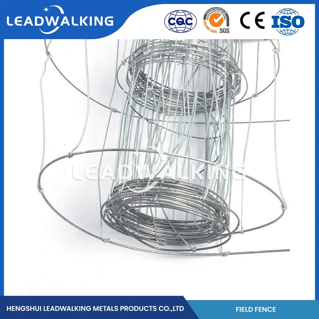 Leadwalking Chain Link Fence Poultry OEM Customized Farm Mesh Fencing Manufacturers China 50m/Roll Fence Length Cattle Fencing Wire