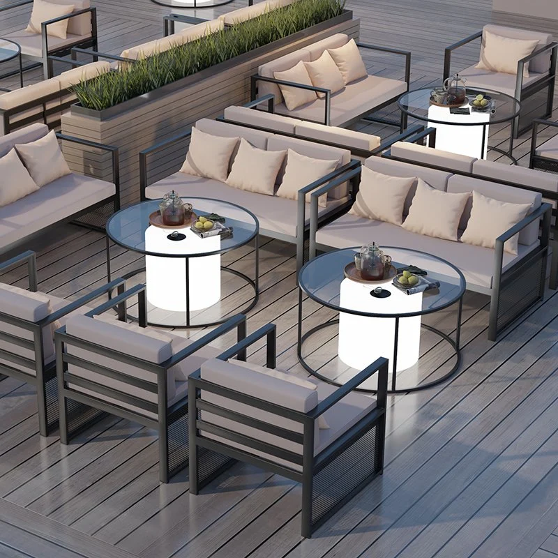 Balcony Outdoor Sofa Furniture Modern Durable Aluminium Garden Sets