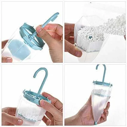 Hanging Mini Moisture-Proof Hygroscopic Container with Moisture Absorbers for Cupboard Closet Bedroom Bookcase Bl11608