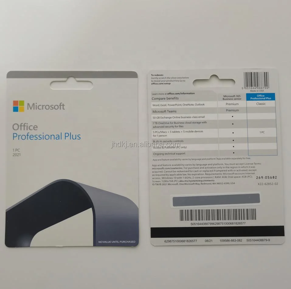 Bind Account Office 2021 Professional Plus Key Card 100% Global Online Activation Microsoft Office 2021 PRO Plus