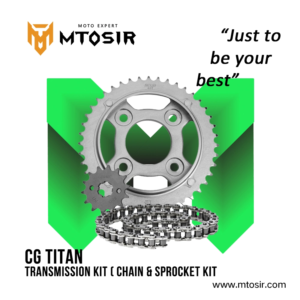 Cadena y rueda motriz Kit de transmisión de la motocicleta Repuesto para Moto Moto Mtosir