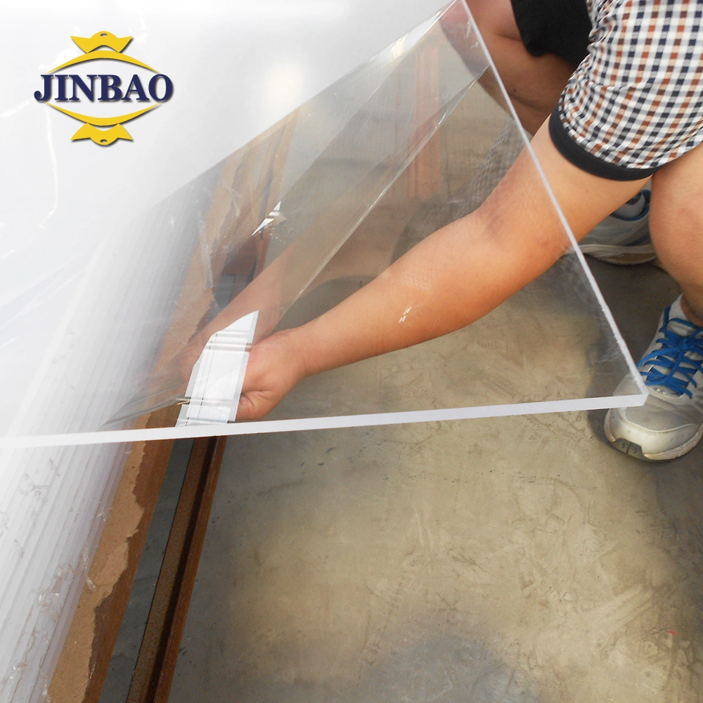 Jinbao 2mm 4mm hojas de acrílico estornudar leche ecológica de la Guardia lámina de acrílico blanco para el cuarto de baño