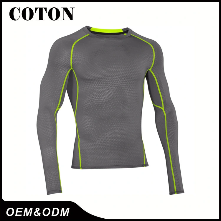 Custom Gym Wear Men Spandex Fitness Wear Slimming Fit Compression Shirt