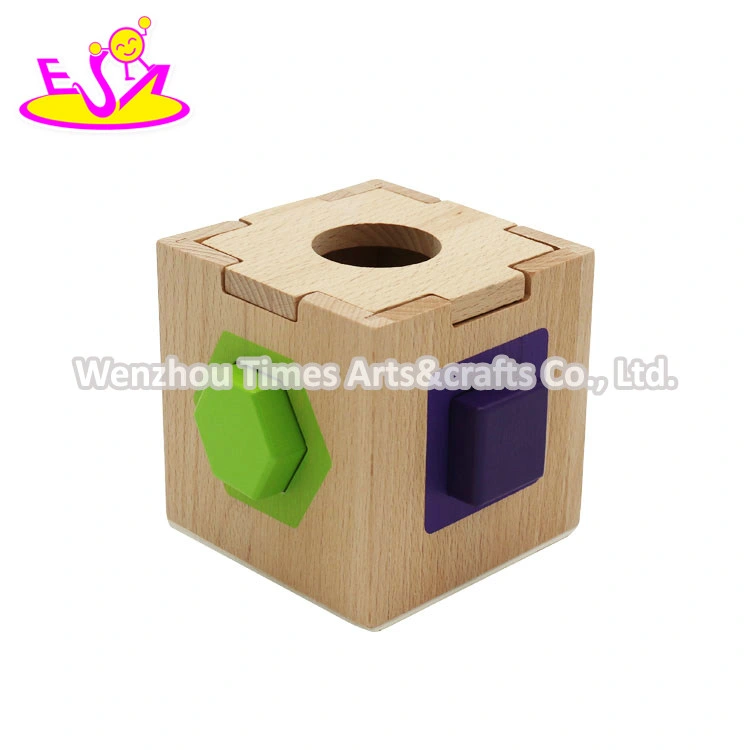 Customize Educational Sorter Wooden Shape Recognition Toy for Kids W12D378