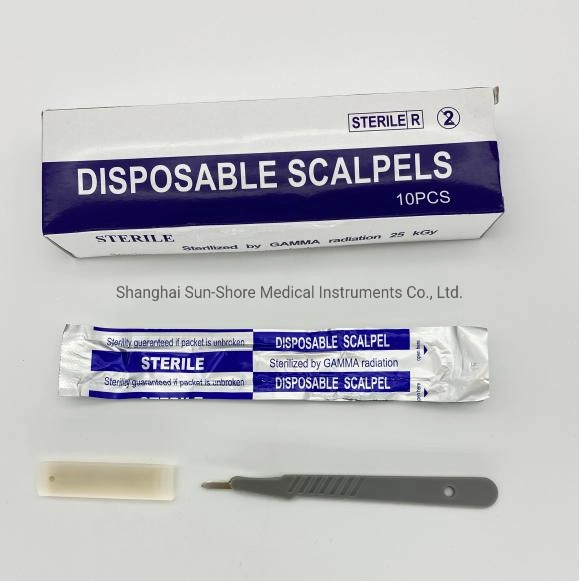 Medical Disposable Sterile Surgical Knife and Plastic Handle