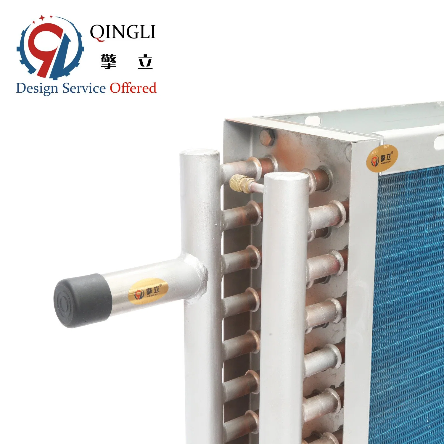 Aluminum Fin Copper Tube Air Cooler Condenser Coil for Freezer