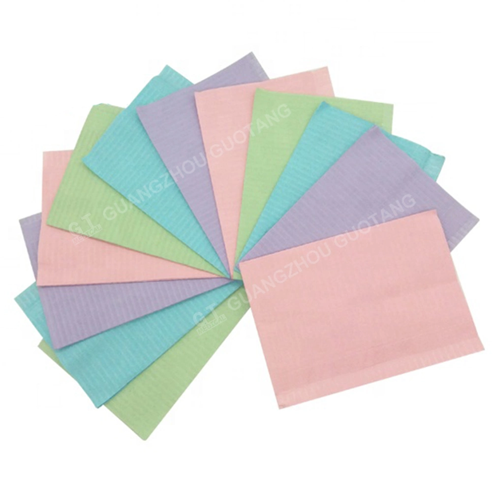 Multi Color Medical Water-Resistant Disposable Napkins/Patient Dental Bib