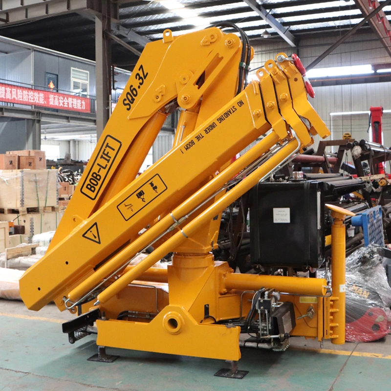 Bob-Lift Powerful Manipulator 6.3 Ton Truck Mounted Mobile Crane Truck with Crane Telescopic Knuckle Boom Crane Truck