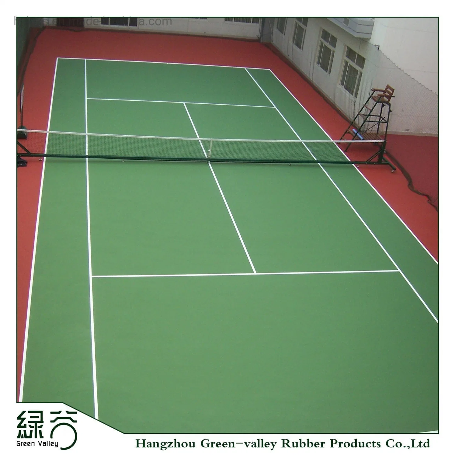 Lexible and Shock-Proof Outdoor Tennis Courts From 100% Rubber Flooring Rubber Mat