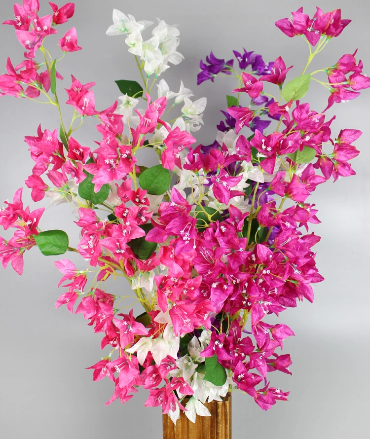 High Branch Artificial Bougainvillea decoración Arco de Boda Flower Hotel Floor