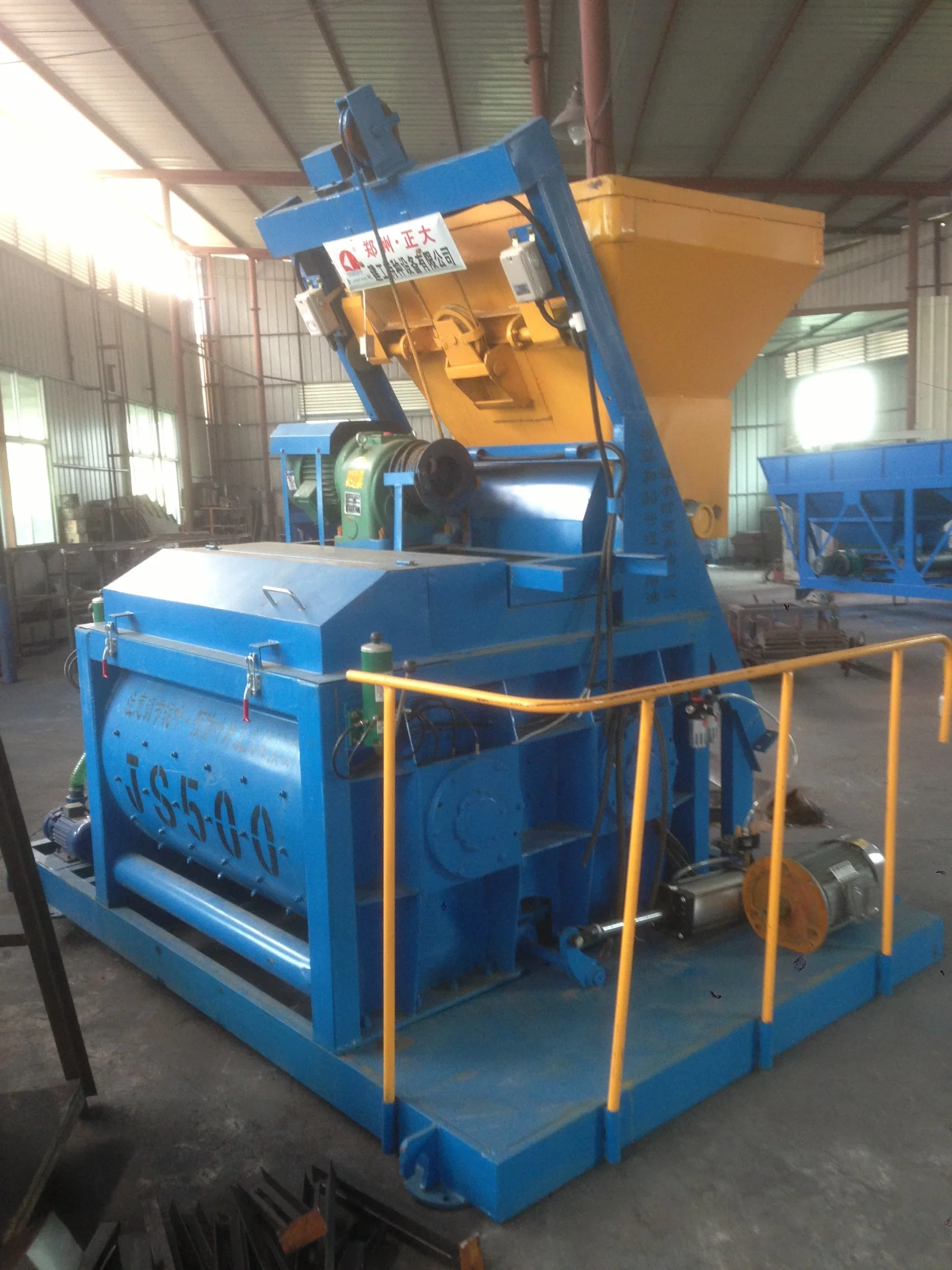 Js500 Twin-Shaft Concrete Mixer for Block Machine