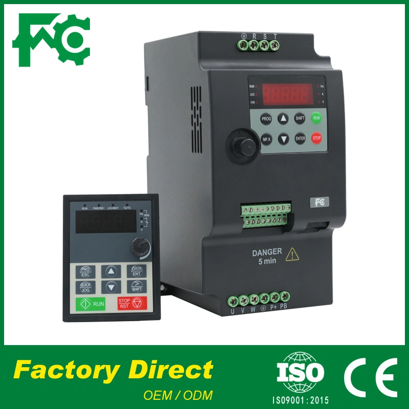 Controlador de velocidad de motor de 220V VFD de 4 kW accionamiento de frecuencia variable