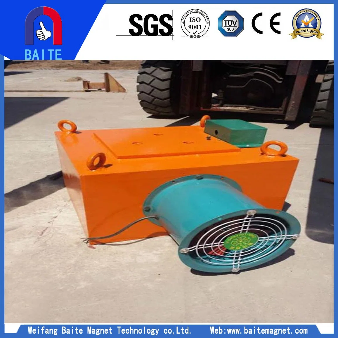 Series Rcda Wind Cooling Suspension Electric Magnetic Iron Separator