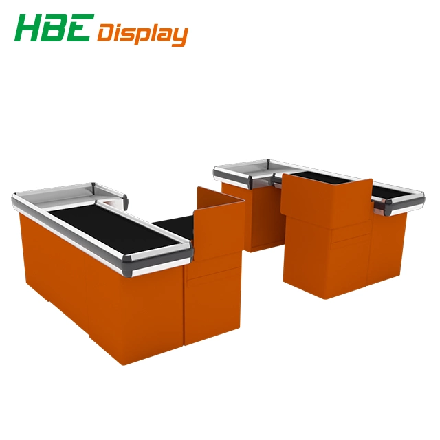 Supermarket Grocery Automatic Cashier Table Checkout Counter with Belt