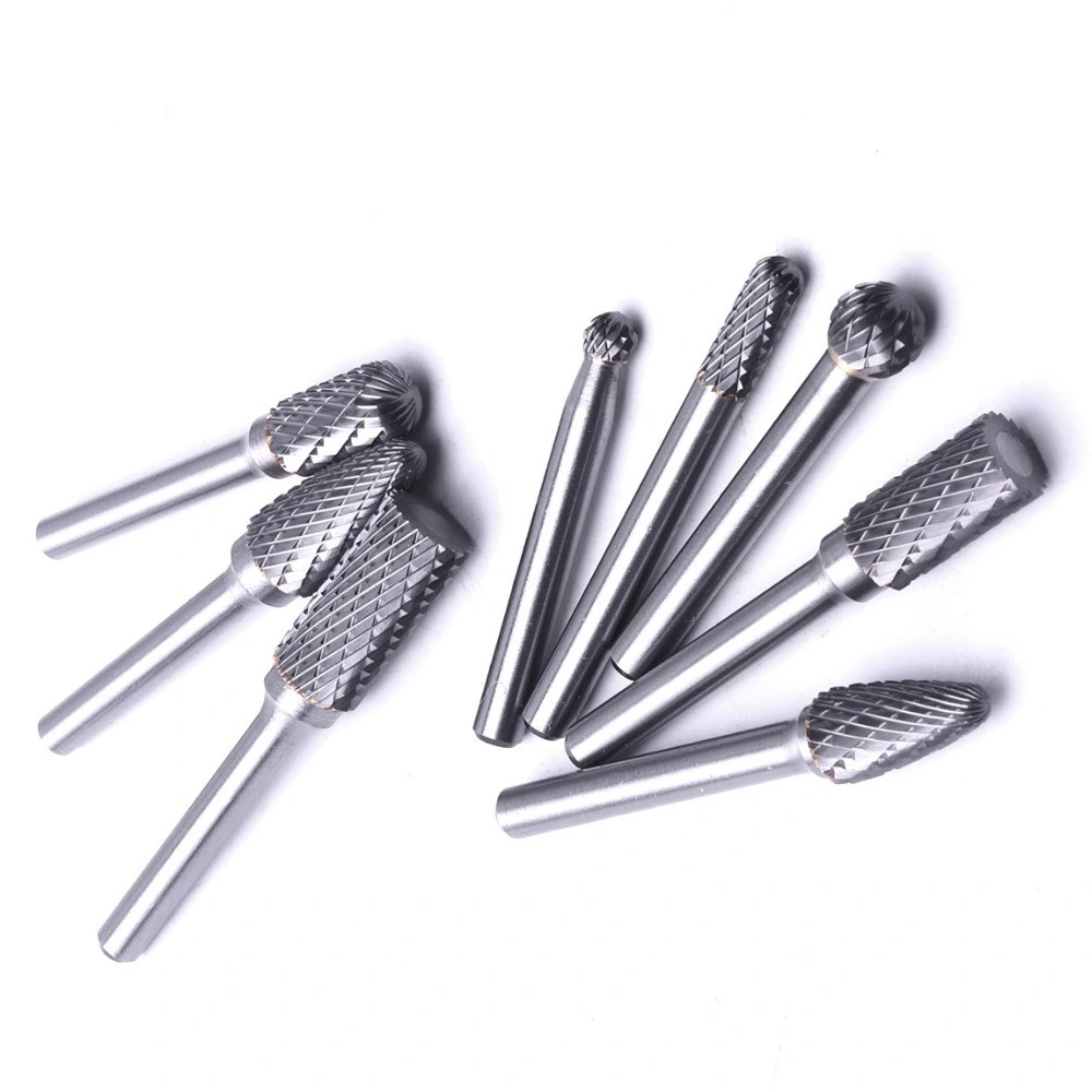 Tungsten Carbide Burr Rotary File Die Grinder Bits for Metal Polishing Wood Carving Drilling Engraving