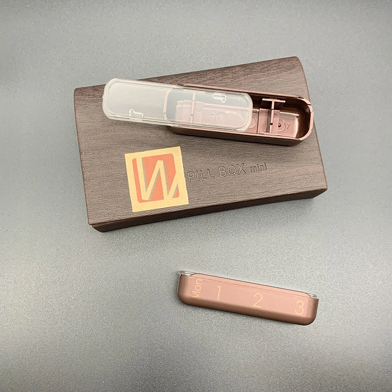 Создай свой дизайн 7-дневной коробки для хранения таблеток из полиуретановой кожи Органайзер кошелька