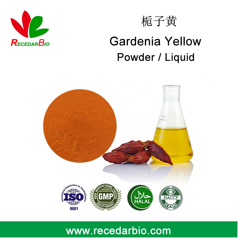 Natural Food Colorants Color Pigment Gardenia Yellow Powder 94238-00-3