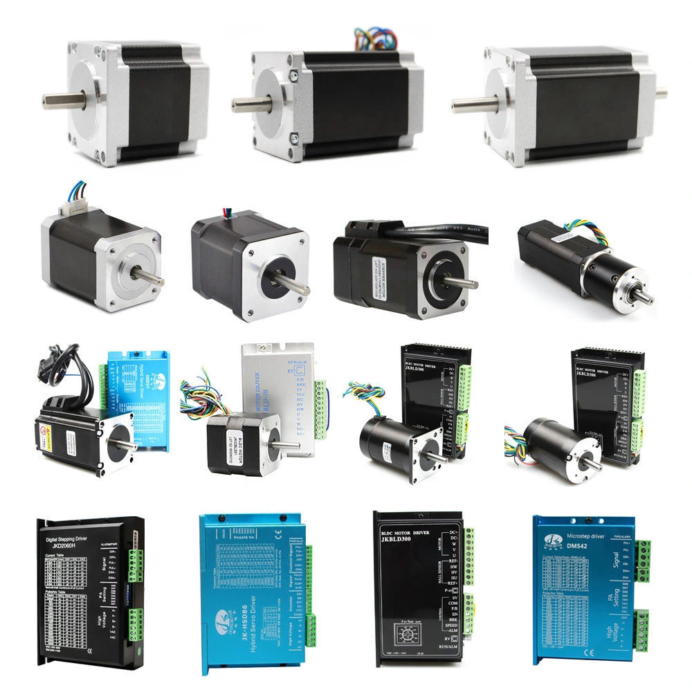 1,8 o 0,9 grados 2 fase NEMA 23 eléctrico híbrido paso paso paso eléctrico DC Motor eléctrico 0,48n. M - 3n. M par de apriete para máquina de fresado CNC