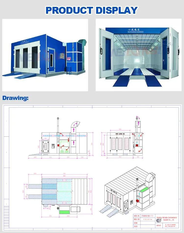 Auto Paint Booth Spray Booth Painting Booth/Cabin/Room/Oven/Chamber Spray Room Spraying Booth Auto Painting Spraying Auto Repair Garage Auto Painting Equipment