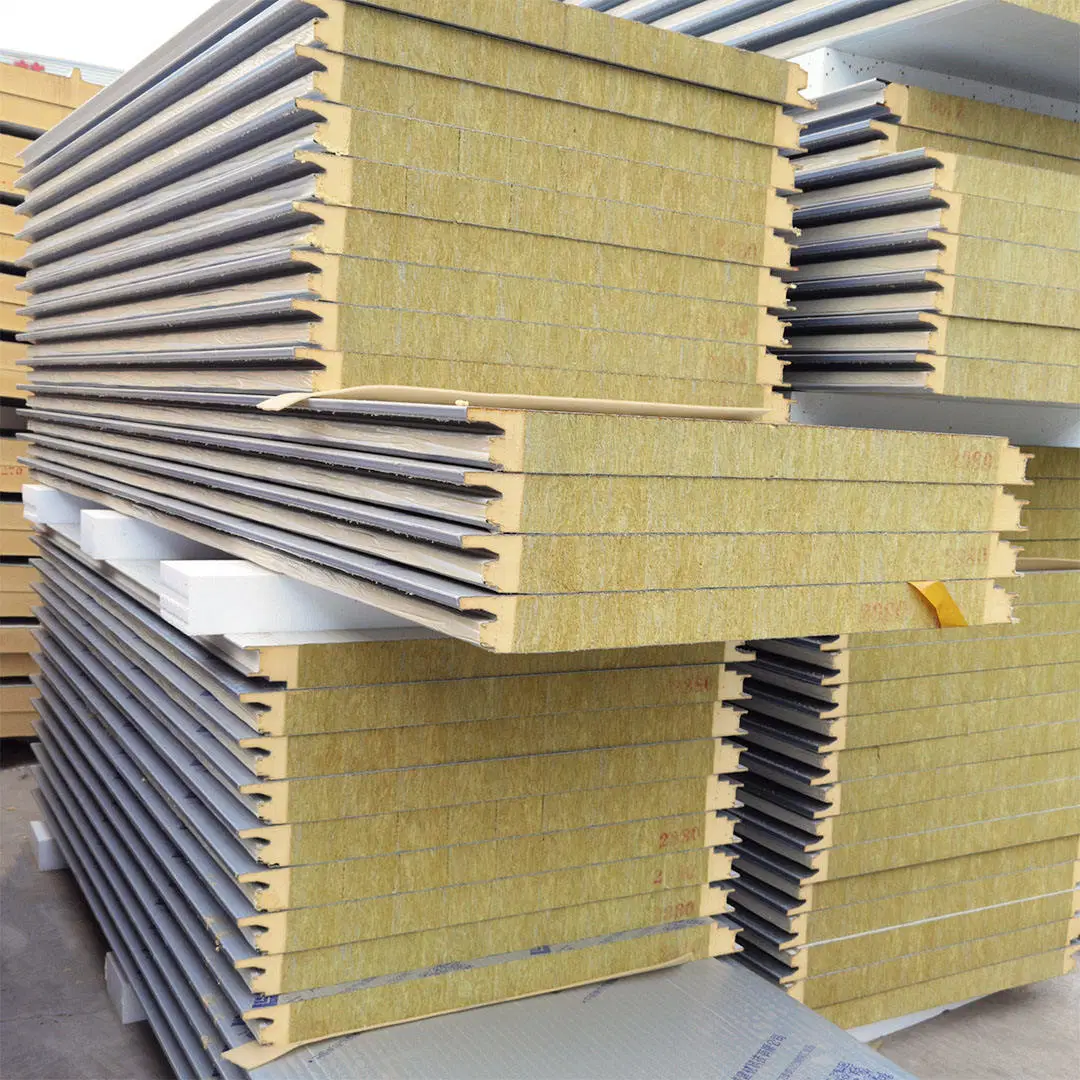 Rock Wool Sandwich Panel Fireproof Wall