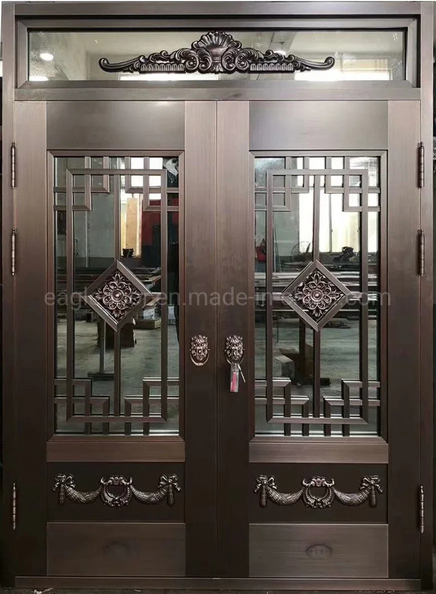 Glass Villa Exterior Copper Entry Residential Doors Design