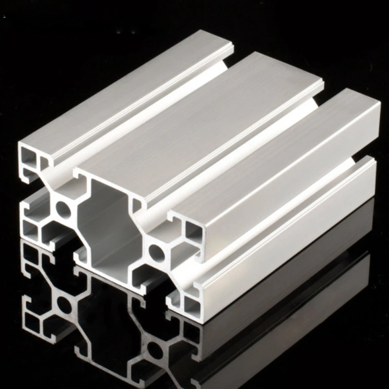 Customised Multifunction Industrial Frame Aluminum Extrusion4080 Profile Silver Anodizing Aluminium Profile