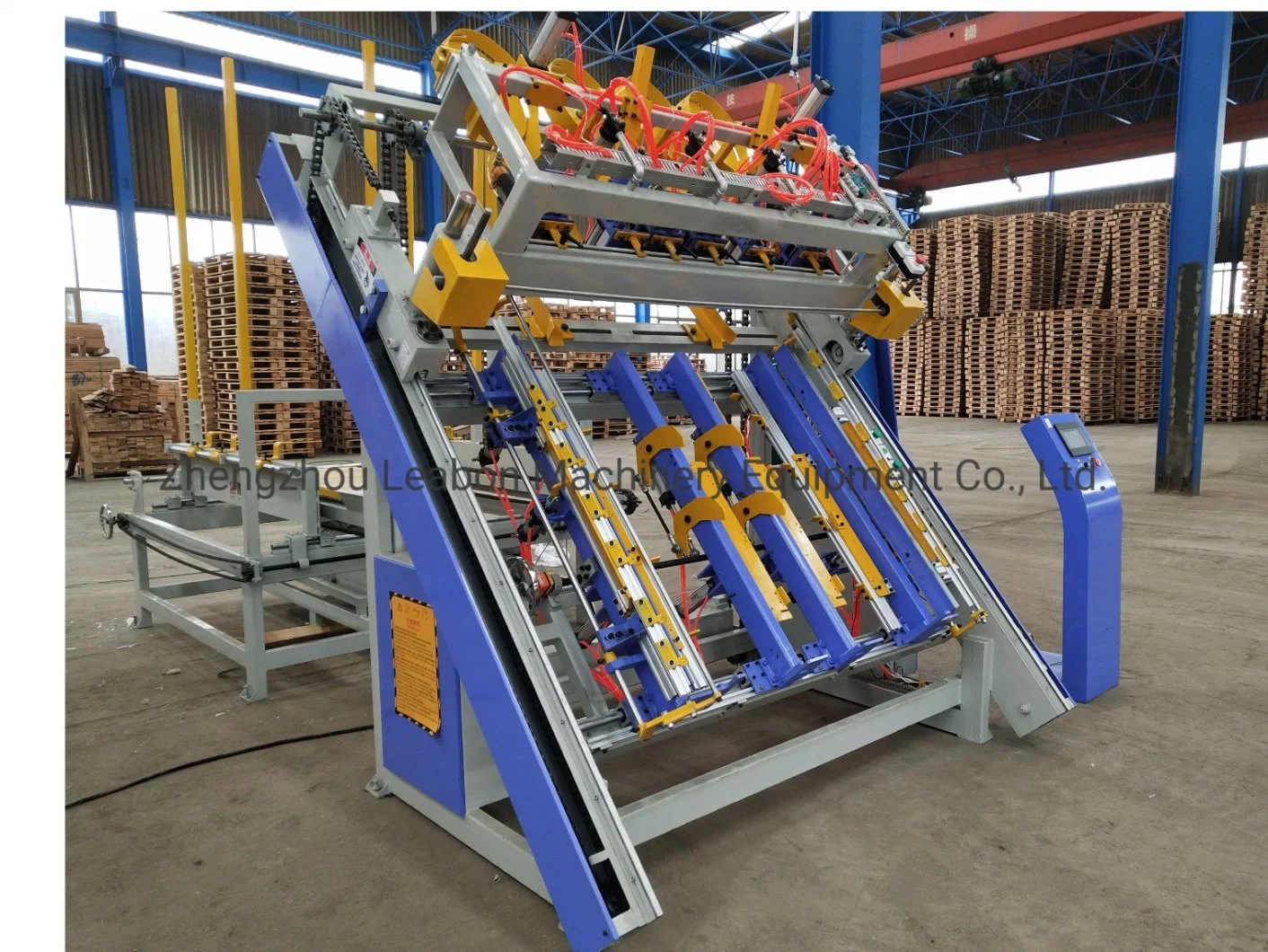 Wood Nailer Wooden Pallet Block Moulding Machine Automatic Wooden Pallet Nailing Making Machine