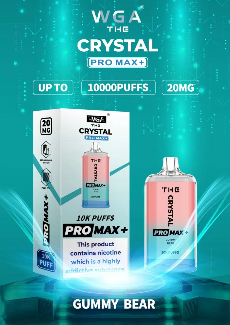 Großhandel Vape Beliebte Einweg-Vape der Kristall pro Max 10000 Puff Airflow E Zigarette Batterie Vape Pen Cosy Vapes Crystal Vape
